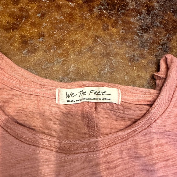 Free People Natasha Puffed Shoulder Long Sleeve Tee small - Picture 3 of 5